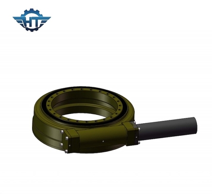 comprar Acionamento giratório pequeno fechado horizontal com motor de 24 VCC para rastreadores solares inclinados online manufacture