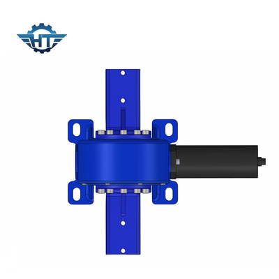 Acionamento de giro pequeno fechado horizontal conectado com motor de 24 VCC para rastreadores solares inclinados