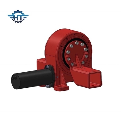 Acionamento de giro pequeno fechado horizontal conectado com motor de 24 VCC para rastreadores solares inclinados