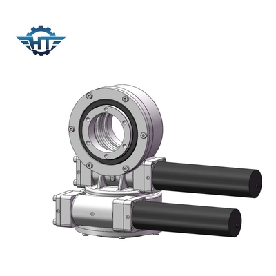 SDE / PDE 3 polegadas Worm Gear Slew Drive Alta precisão para rastreadores solares de eixo duplo