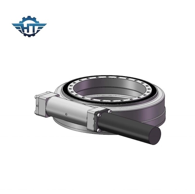 Caixa de engrenagens montada horizontal da movimentação do pântano de SE7 IP66 com o motor elétrico para o sistema solar de Trackin